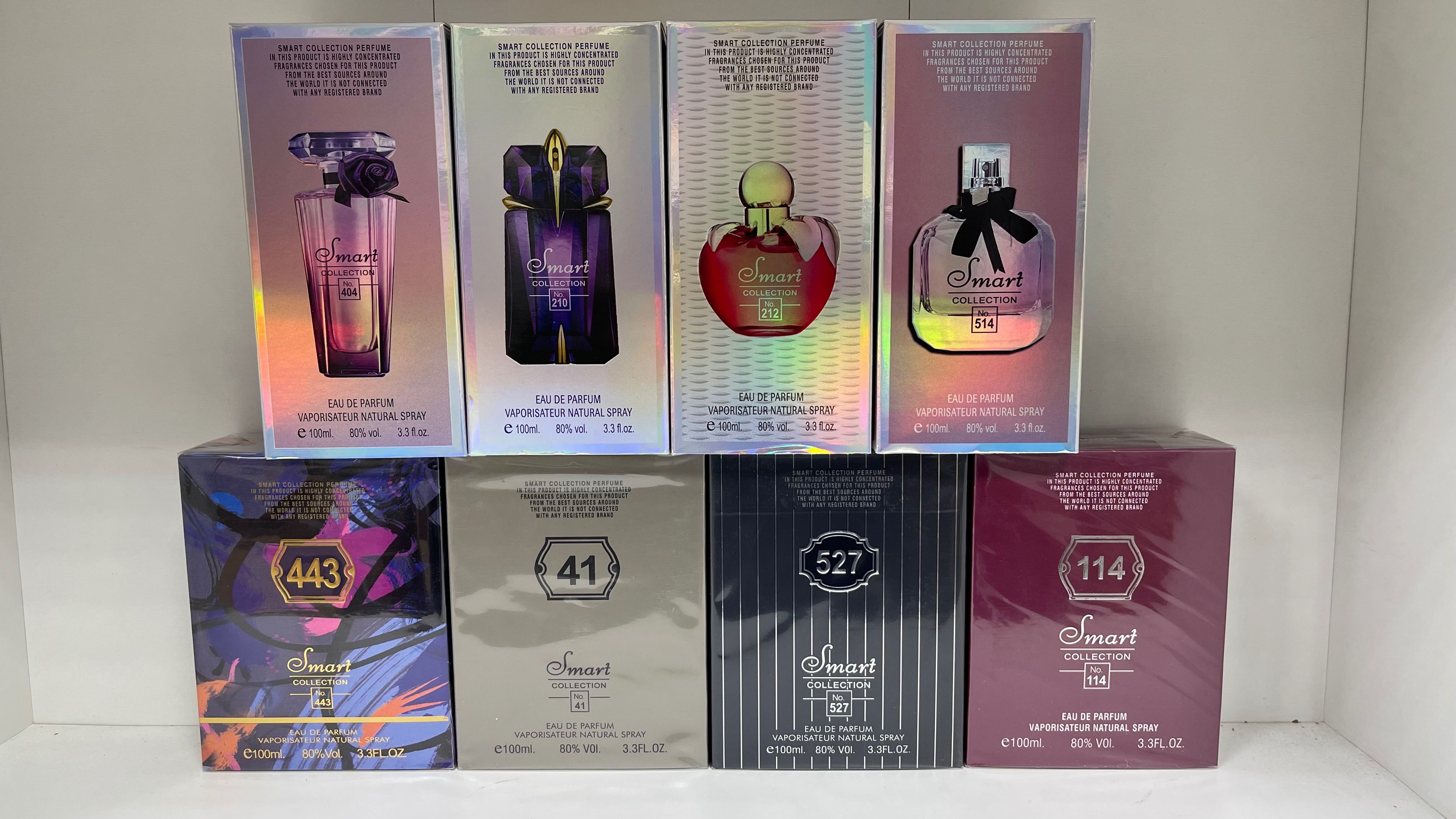 MEN & WOMEN SMART COLLECTION 8 PCS ASSORTED  (8X100ML)