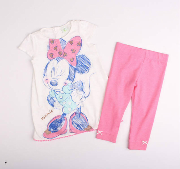 DISNEY Girls Top Pyjama Set (3 to 24 Months )