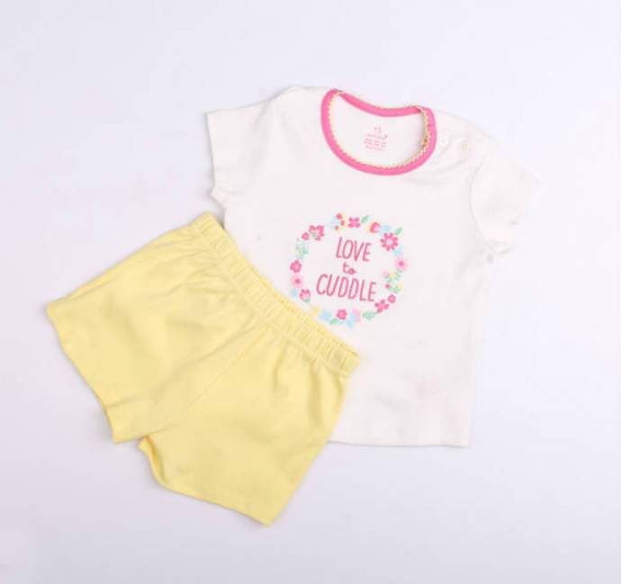 EARLY DAYS Girls Top And Shorts Set (6 to 24 Months )