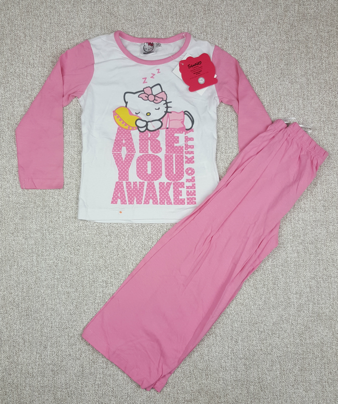 disney HELLO KITTY Girls Pyjama Set (4 to 10 Years)