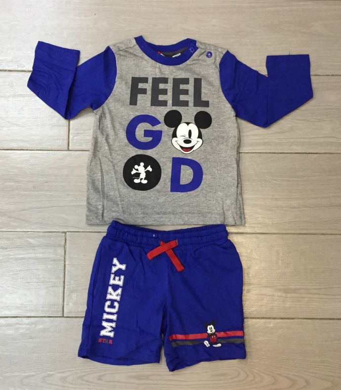 Boys Long Sleeved Shirt And Shorts Set (PM) (9 Months to 8 Years)