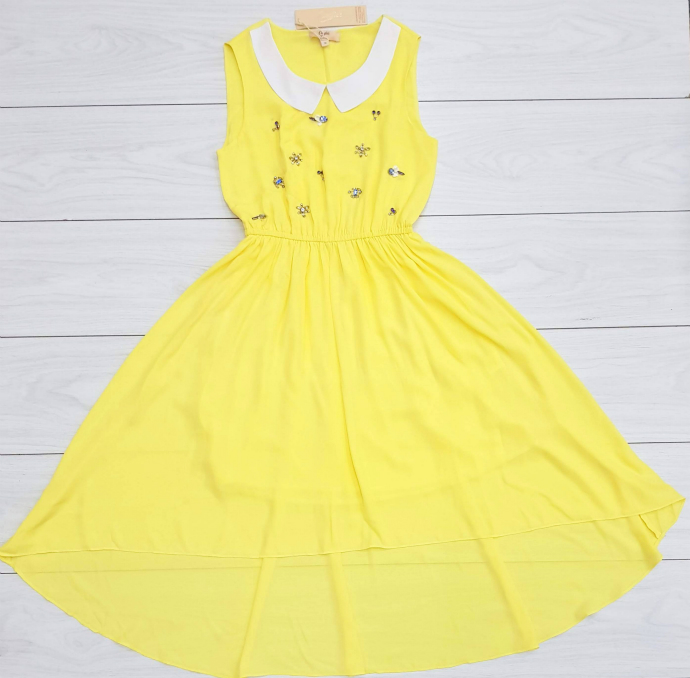 Ladies Dress (YELLOW) (LC) (S - M - L)