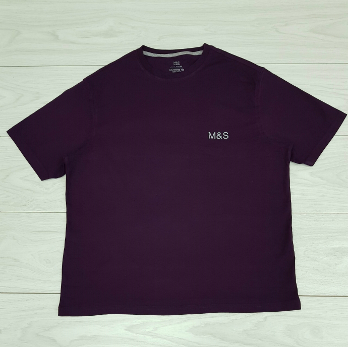M&S COLLECTION Mens T-Shirt (PURPLE) (XXS - XS - S - M - L - XL - XXL - XXXL)