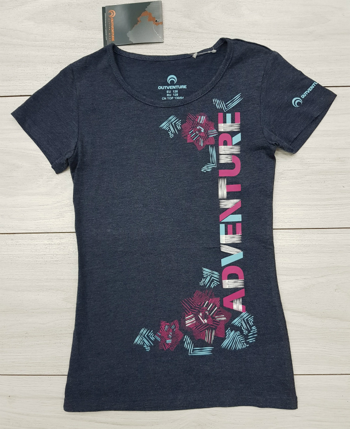 OUTVENTURE Girls T-Shirt (NAVY) (8 to 13 Years)