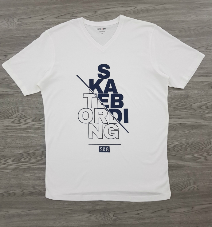 OTTO KERN Mens T-Shirt (WHITE) (XXL - 4XL) 