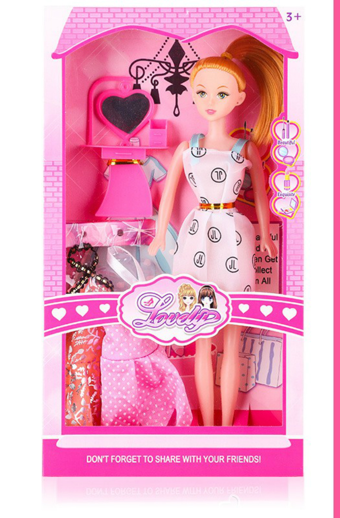 Barbie Toys (WHITE) (18Ã—4.5Ã—33.5)