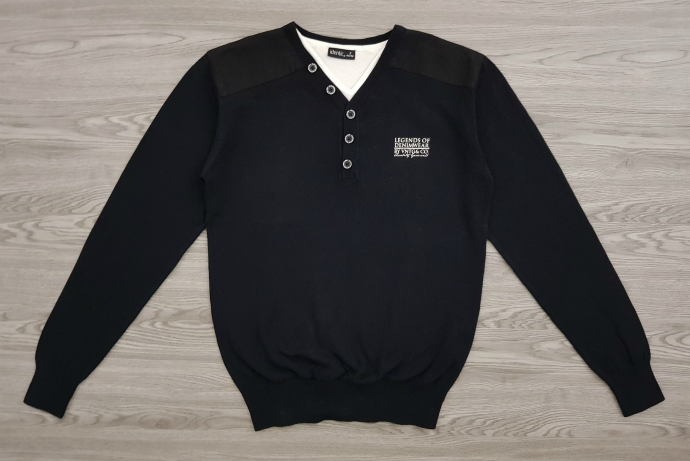 IDENTIC Mens Sweater (BLACK) (S - M - L - XL - XXL)