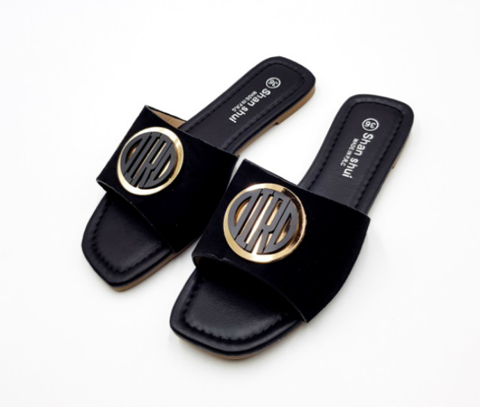 SHAN SHUI Ladies Sandals Shoes (BLACK) (36 to 41)