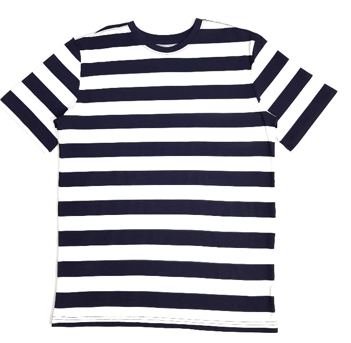 SIMPLY STYLED Boys T-shirt (WHITE - NAVY) (4 to 20 Years)