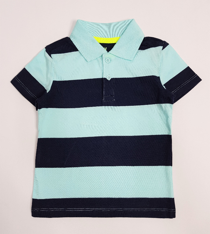 H AND M Boys Polo Shirt (LIGHT BLUE - NAVY) (2 to 10 Years)