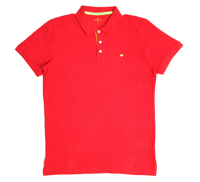 TOM TAILOR  Mens Polo Shirt (RED) (S- M - L - XL - 2XL - 3XL)