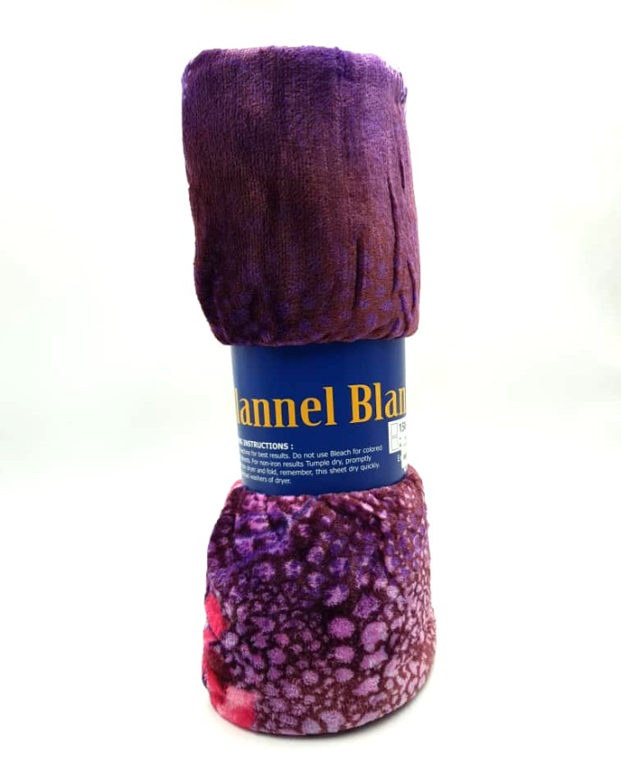 FLANNEL BLANKET (PURPLE) (150X200CM)