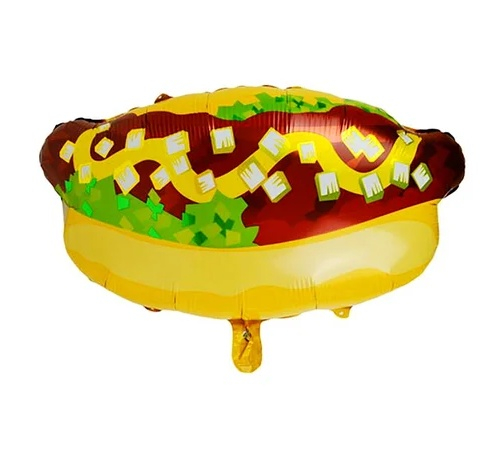 Balloon With Burger Design (AS PHOTO) ( OS )