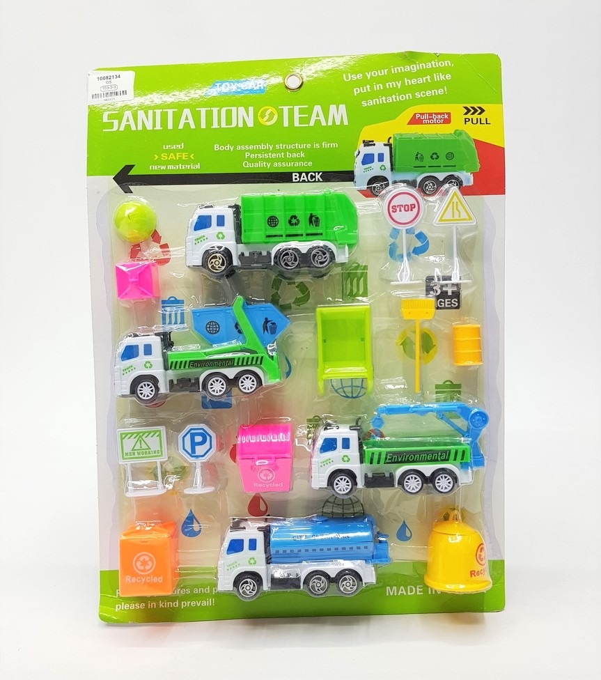 Construction Truck Toy Play Set For Kids Truck Toys for Kids Garbage Truck Toy