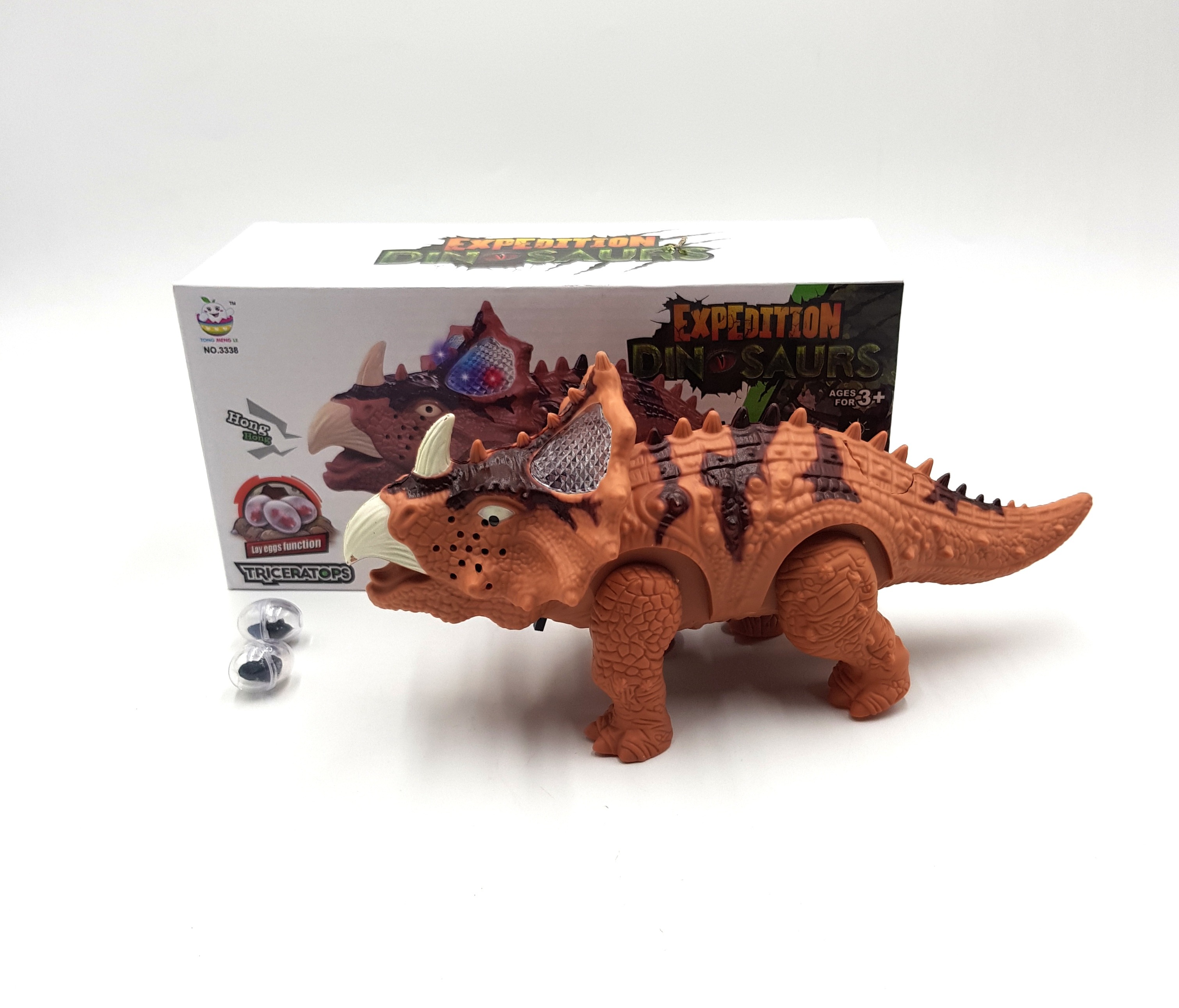 Electronic Dinosaur Toys Walking Triceratops Dinosaur Simulation Doll for Children