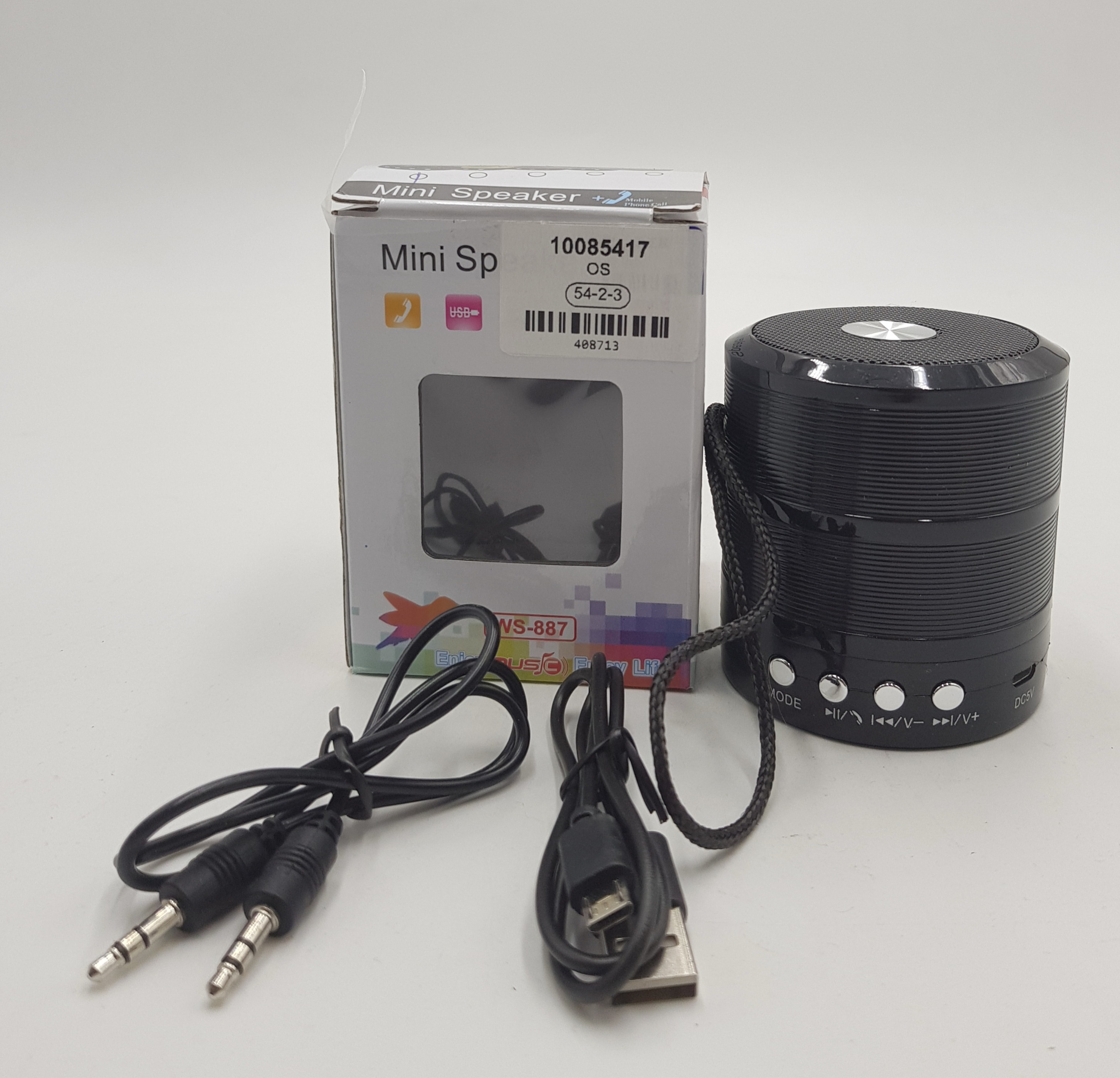 Black Mini Speaker WS-887