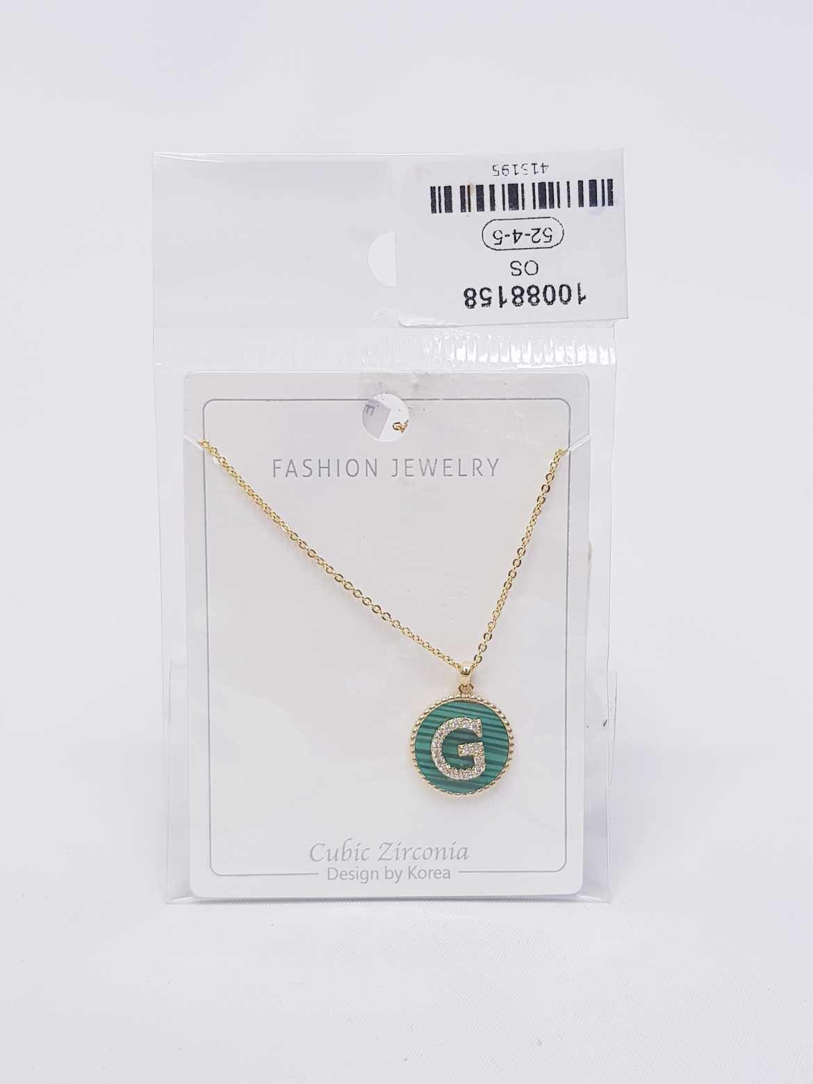 Jewelry set for ladies with the letters G