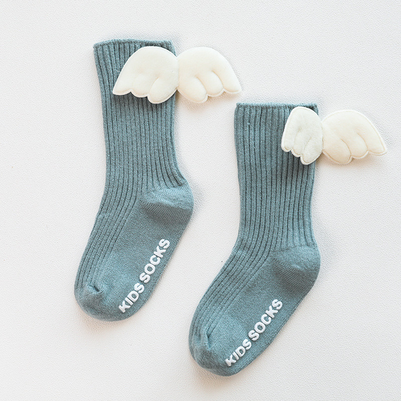 New Cotton Baby Socks With Pompom Knit Knee High Newborn Socks