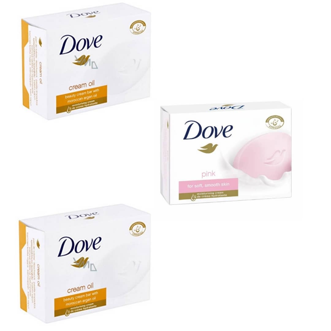 3 Pcs DOVE  Bundle Assorted Soap (3 X 100G)