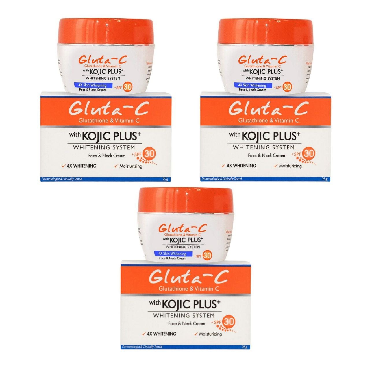 3 Pcs GLUTA-C Bundle Assorted Cream (3X25G)