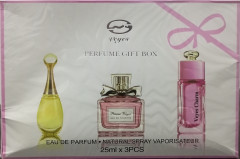 VEYES Perfume Gift Box Eau de Toilette Natural Spray Vaporistateur  (25MLX3PCS)