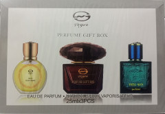VEYES Perfume Gift Box Eau de Toilette Natural Spray Vaporistateur  (25ML×3PCS)