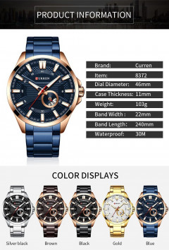 Curren 8372 Men's Watches