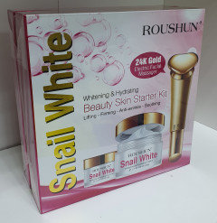 Roushun Snail White 24K Gold Beauty Skin Starter Kit (50G+15G)
