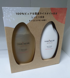 Wanomi Hair Recipe Shampoo Sakura & Cinnamon (2 IN 1 SHAMPOO 350ML)
