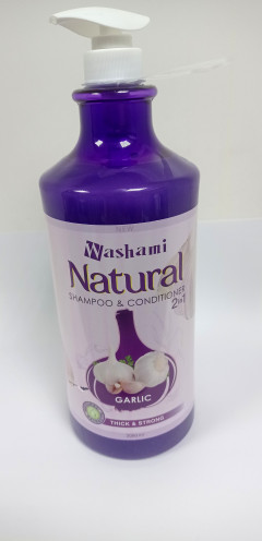 Washami Natural Shampoo and Conditioner Garlic 2 in 1 (2080ml)