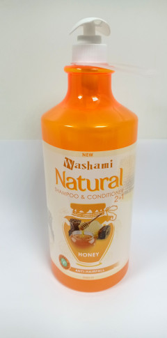 Washami Natural Shampoo and Conditioner Honey 2 in 1 (2080ml)
