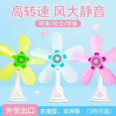 ‏‏Five-leaf small clip fan student dormitory office fan micro-insert blades convenient for strong winds‏ ‏Trading and export processing‏