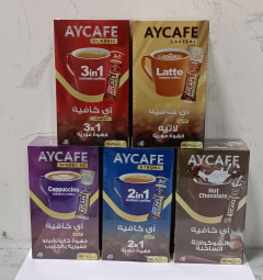 (FOOD) 5 Pcs AYCAFE STRONG 2 IN 1 SET ASSORTED  (5X180G)