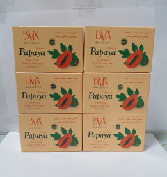 6 PCS PAPAYA SOAP ASSORTED (6X125 G)
