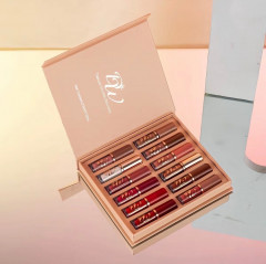 [AI07] DW 12in1 Lipstick Set Matte Lip Gloss Long Lasting Book Style Waterproof
