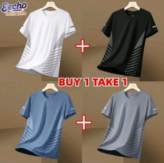 [AI52] BUY 1 TAKE 1 TSHIRT FOR MEN AND WOMEN M-5XL ICE SILK DRIFIT