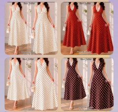 [AI77] BEST SELLER ROSALIA (XS-XXL) LACE PADDED MAXI DRESS CASUAL