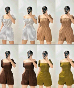 [AI80] VANESSA MARC JUMPSHORT FIT TO SMALL-MEDIUM SIZE ONLY BARKCREPE FABRIC