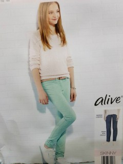 ALIVE Slim Fit Girls Pants (6 to 14 Years)