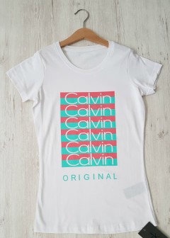Calvin klein Ladies T-Shirt (WHITE) (S - M - L - XL)