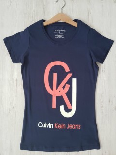 Calvin klein Ladies T-Shirt (NAVY) (S - M - L - XL)