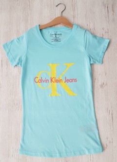 Calvin klein Ladies T-Shirt (LIGHT BLUE) (S - M - L - XL)