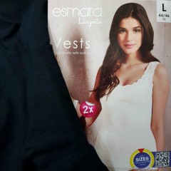 ESMARA ESMARA 2 Pcs Womens Vests Pack (XS - S - M - L - XL - XXL)
