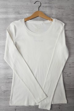 TOM TAILON Womens Long Sleeved Shirt (WHITE) (XS - S - M -  L - XL - XXL)