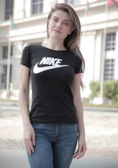 NIKE Womens T-Shirt(BLACK) (S - M - L - XL) 