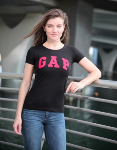 GAP Womens T-Shirt (BLACK) (S - M - L )