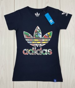 ADIDAS Womens T-Shirt (NAVY) (S - M - L - XL)
