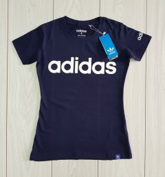 ADIDAS Womens T-Shirt (NAVY) (S - M - L - XL)