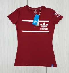 ADIDAS Womens T-Shirt (RED) (S - M - L - XL)