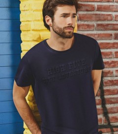 LIVERGY Mens T-Shirt (NAVY) (S - M - L - XL ) 